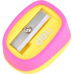 مبراة قلم ديلي باللون الأصفر والوردي