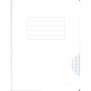 Cahier ancor 96p piqué Petit Format 90g Grand Carreaux-blanc
