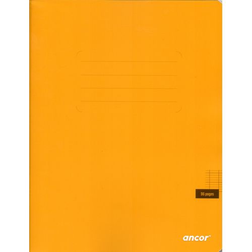 Cahier ancor 96p piqué Petit Format 90g Grand Carreaux-jaune