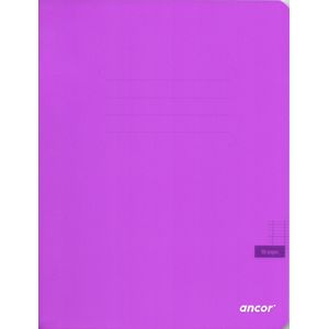 Cahier ancor 96p piqué Petit Format 90g Grand Carreaux-mauve