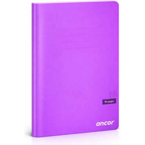 Cahier ancor A5 96p piqué 90g Grand Carreaux-mauve
