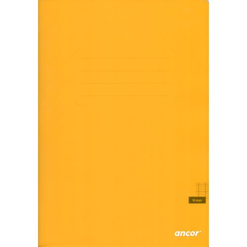 Cahier ancor 96p piqué Grand Format 90g Grand Carreaux - Jaune