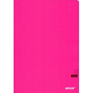 Cahier ancor 96p piqué Grand Format 90g Grand Carreaux - Rose