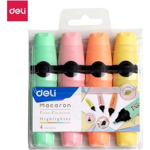 Surligneurs DELI Fluorescent Pochette 4 PCS U366 - 3