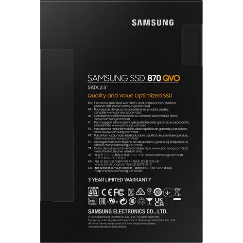 Disque Dur interne SSD Samsung 870 QVO SATA III, 2.5" 1 To - 8
