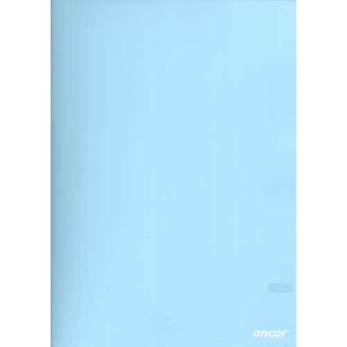 Cahier ancor 24x32 96p piqué 90g Grand Carreaux - Bleu Ciel
