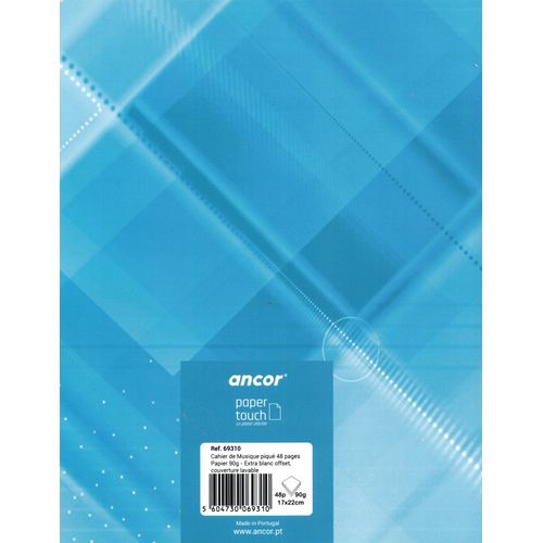 Music notebook with 48 pages, stapled, small format, 90g. - 2