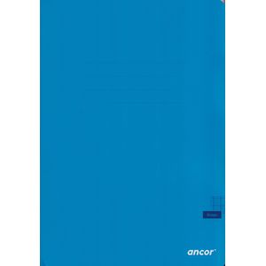 Cahier ancor 96p piqué Grand Format 90g Grand Carreaux - Bleu