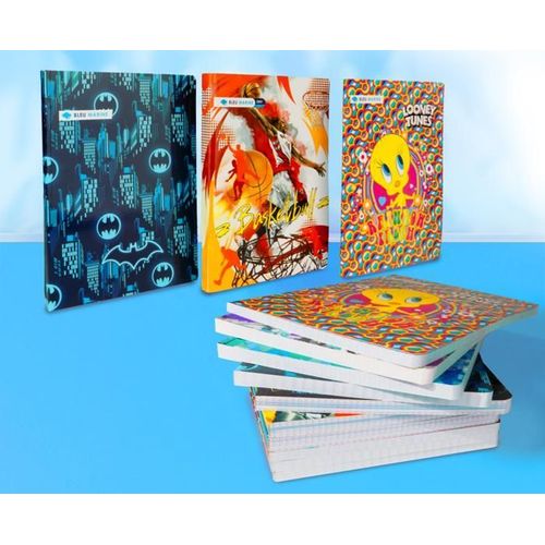 Cahier Bleu Marine A4 288p broché 60g Grand Carreaux