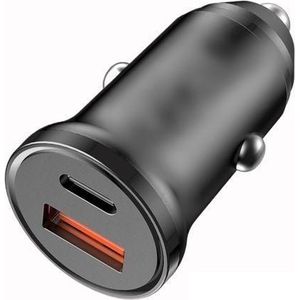 *** Chargeur de voiture Allume Cigare 20W, Sortie USB et Type-C + Cable type C