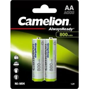 Camelion 2 Piles Rechargeable AA 800 mAh Ni-mh 1.2V
