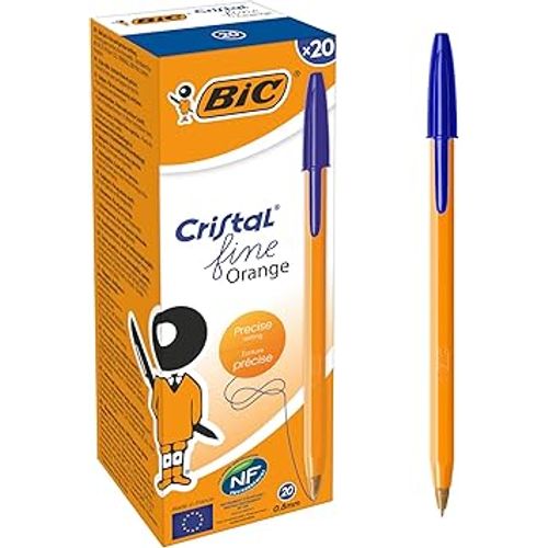 Stylo BIC Cristal Original Fine Bleu pack 20 pcs