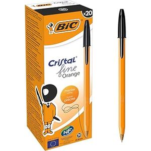 Stylo BIC Cristal Original Fine Noir pack 20 pcs
