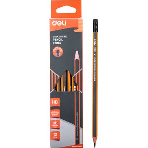 Crayon Deli Ergonomic Triangular HB 37014 pack 12 pcs