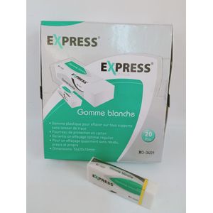 Gomme blanche Express Maxi pack 20pcs