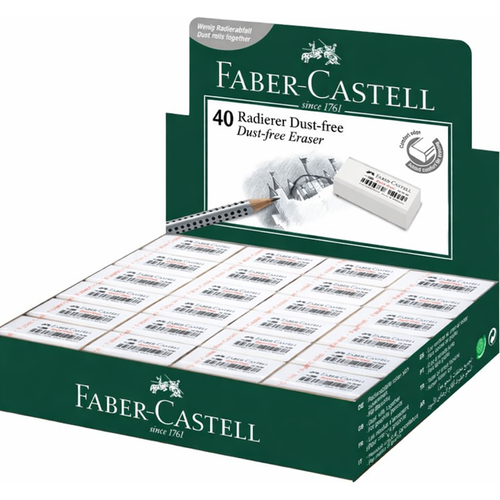 Gomme blanche Faber-Castell mini pack 40pcs