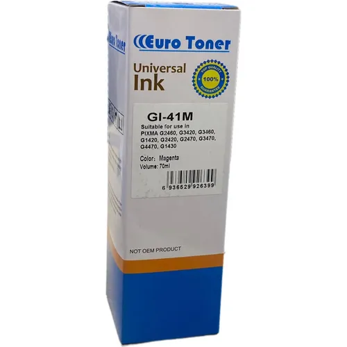 Canon PIXMA Gl-41M Magenta - Bouteille d'encre compatible EuroToner - 3