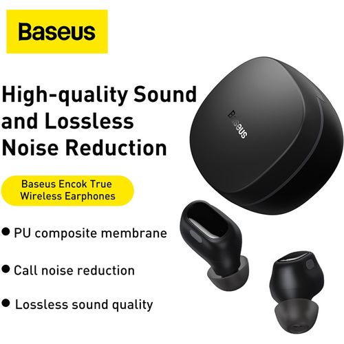 BASEUS Wireless Earphones WM01 Black - 4