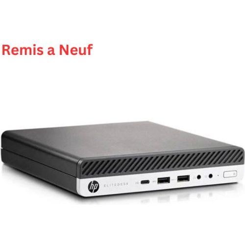 Hp Elitedesk 800 G3 Mini PC i5 6ème - 8Go DDR4 - 256Go SSD - Reconditionné