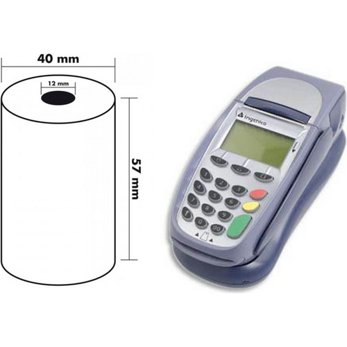 لوط من 10 لفات من الورق الحراري TPE بقياس 57/48 ملم - 2