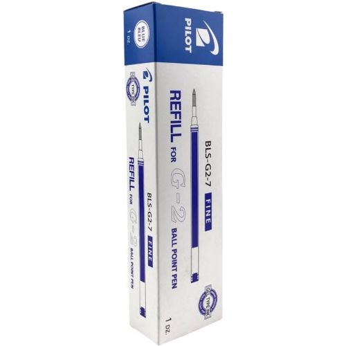 Lot de 12 Recharge Stylo Pilot  BLS-G2 0.7mm - Bleu - 2