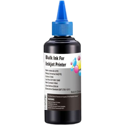 Koanan  couleur  BLEU x 100ml Bouteille Jet d'encre Cartouche Recharge Kit