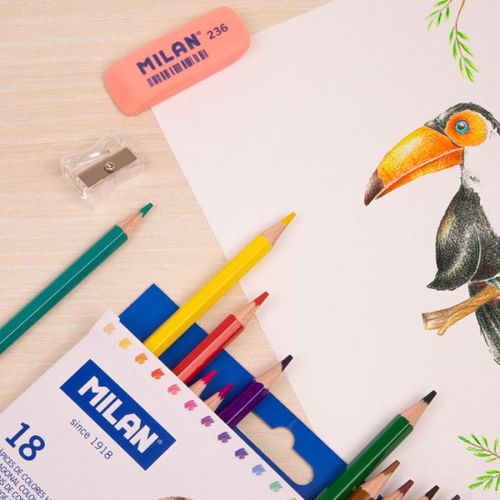 مبراة ميلان الحجم الكبير، عبوة تحتوي على 40 قطعة - 3