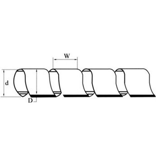 SPIRAL WRAPPING BAND WHITE 10M  SWB-12 CHS - 3
