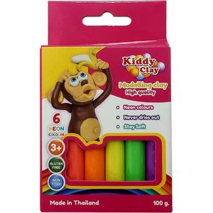 Pâte à modeler kiddy clay 6 couleurs