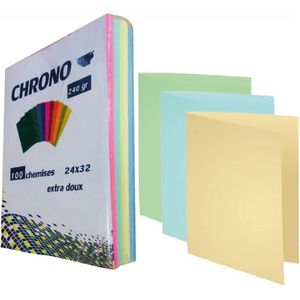 Paquet de 100 Chemises CHRONO 240g