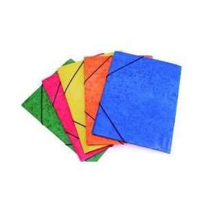 lot de 12 chemises cartonnées a rabat coloris assorties