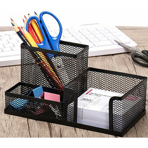 منظم مكتب بثلاثة أقسام معدنية - 2