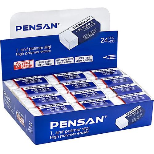Gommes PENSAN Blanche Pack de 24 pcs