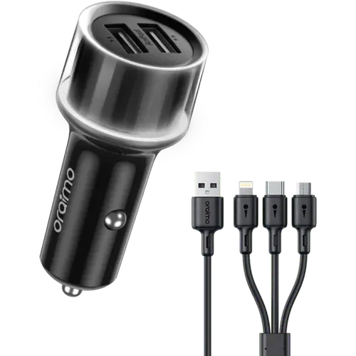 oraimo Highway 15 15.5W Car Charger with 3