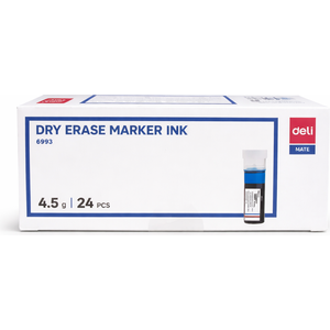 علبة أقلام تعويض الحبر للمحايات الجافة - عدد 24 لون أزرق