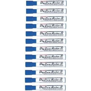 Boite 12 Marqueur effaçable pour Tableau MONAMI Bleu