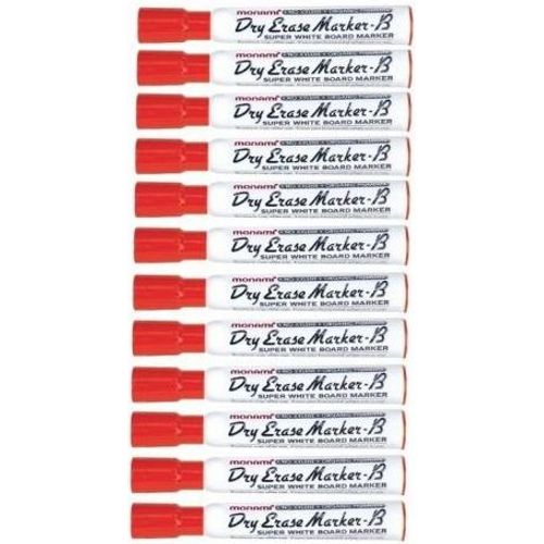 Marqueur Dry Erase  MONAMI NOIR pack 12 pcs