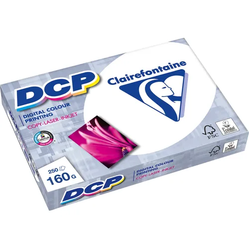 Ramette de papier Clairefontaine DCP - Papier ultra blanc - A4 160 g/m² - 250 feuilles