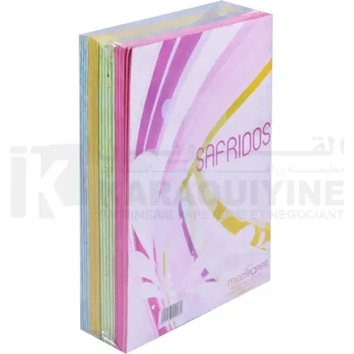 100 CHEMISES DOSSIERS FORMAT 24*32 DOUBLE-180g multicouleur