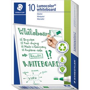 Marqueur Whiteboard Staedtler Lumocolor 351 Vert pack 10pcs