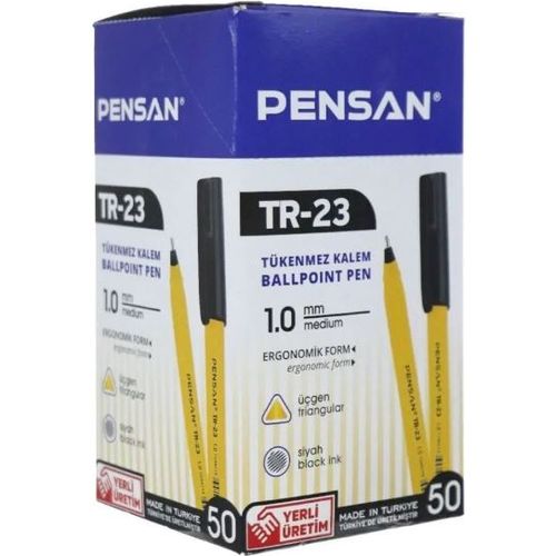Stylo PENSAN TR23 Noir - Pack de 50 - 2
