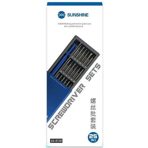 Sunshine Jeu de tournevis de précision SS-5118 : 25-en-1