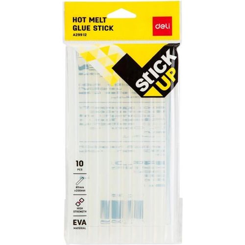 Colle DELI Hot Melt Glue Stick  A29912  11x200mm  10 pcs