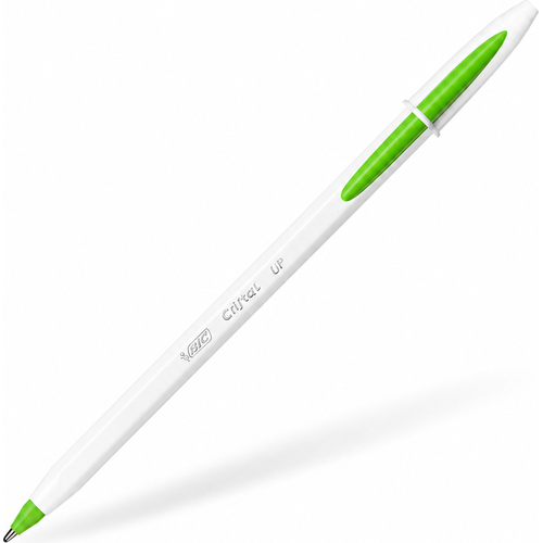 قلم حبر جاف BIC كريستال أب أخضر فاتح برأس 1.2 مم