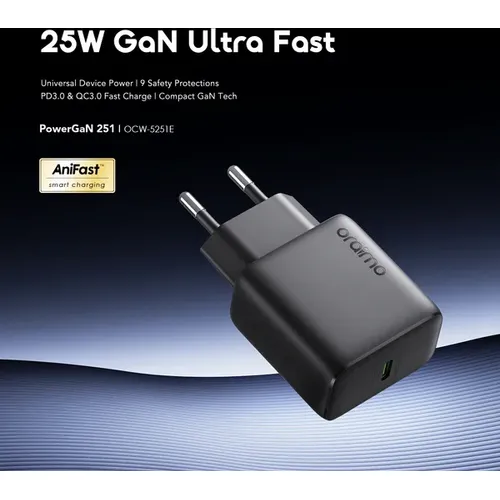 Chargeur Oraimo PowerGaN 251 25W GaN Ultra Fast - 2