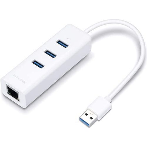 TP-Link USB 3.0 Hub USB to RJ45 Gigabit Ethernet Adapter with 3 ports - 3