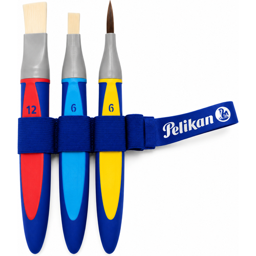 Set de 3 Pinceaux Pelikan Griffix – Tailles 12, 6 et 6 - 2