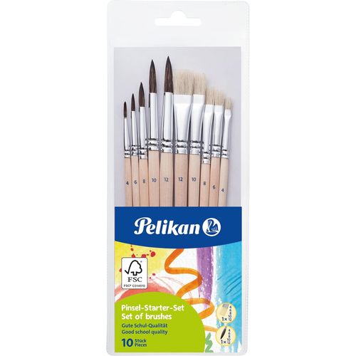 مجموعة فرش رسم 10 قطع Pelikan 