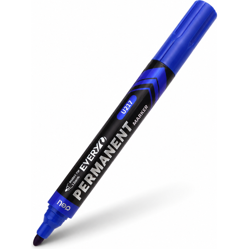 Marqueur Permanent Deli U217 Bleu – Boîte de 12 Marqueurs - 2