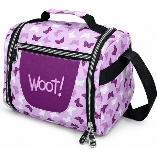 cartable scolaire à roulette WOOT! 3 Pièces - Papillons Violet - 4